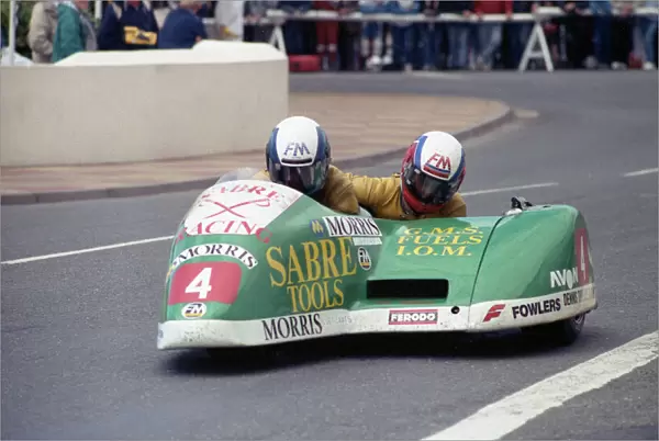 Dave Saville leaves Parliament Square: 1990 Sidecar Race A