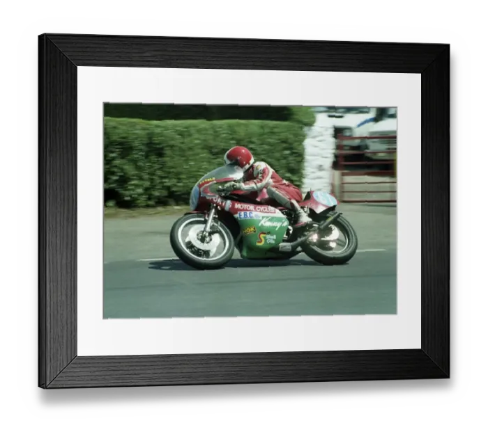 Framed Print : Tony Rutter at Ballacraine: 1982 350 TT Framed Print : Tony Rutter at Ballacraine: 1982 350 TT