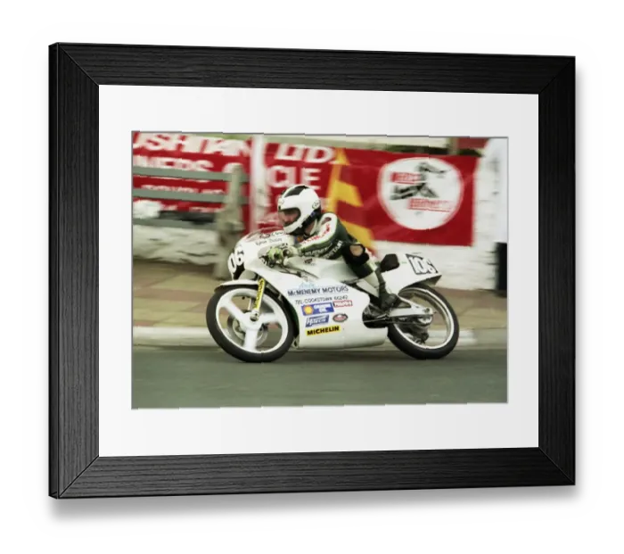 Framed Print : Robert Dunlop at Parliament Square: 1989 Ultra Lightweight TT