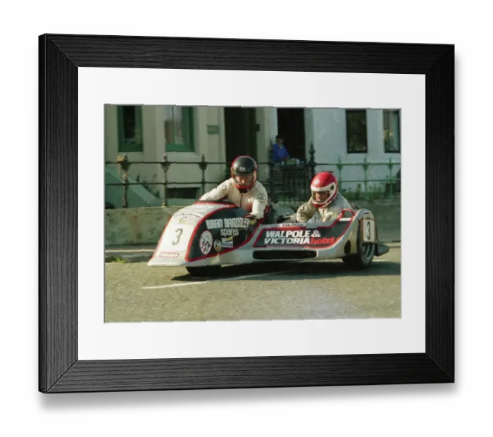 Framed Print : Mick Boddice at White Gates: 1987 Sidecar Race A Framed Print : Mick Boddice at White Gates: 1987 Sidecar Race A