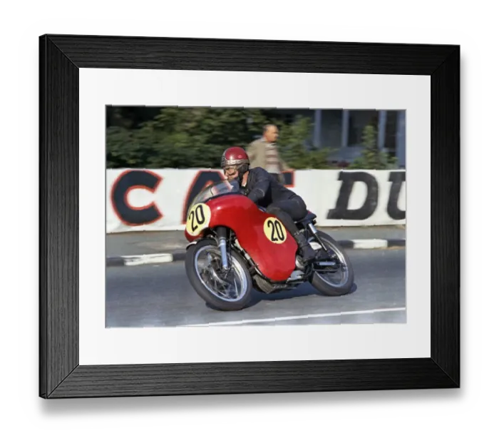 Framed Print : Jack Ahearn at Quarter Bridge: 1966 Senior TT Framed Print : Jack Ahearn at Quarter Bridge: 1966 Senior TT