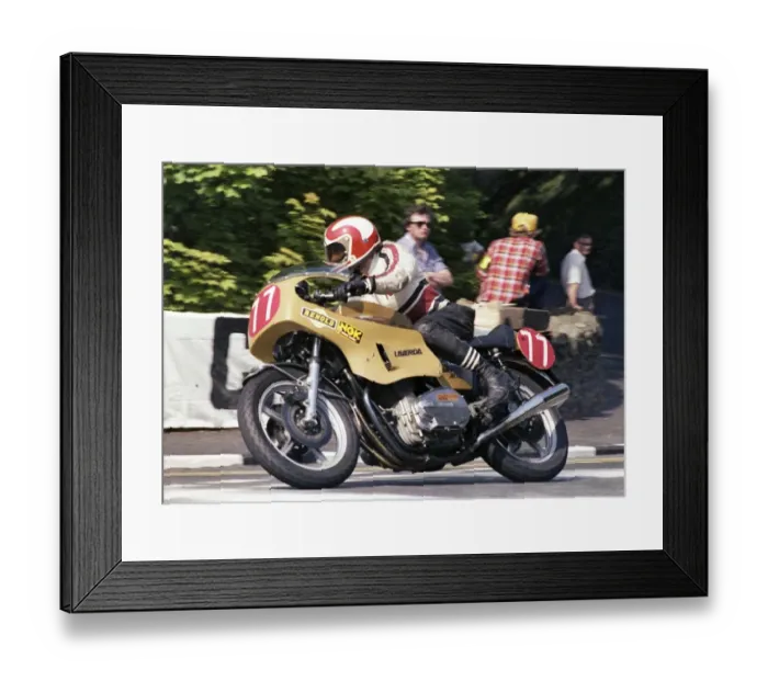 Framed Print : Pete Davies at Quarter Bridge: 1978 Formula One TT Framed Print : Pete Davies at Quarter Bridge: 1978 Formula One TT