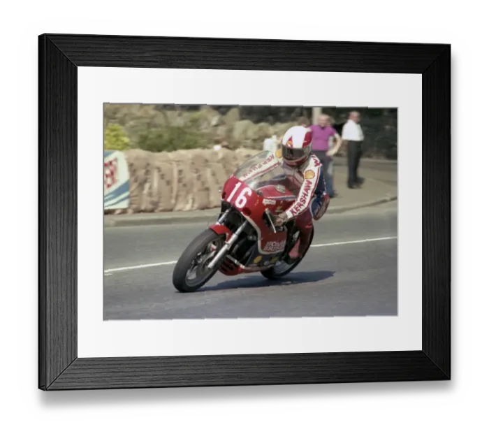 Framed Print : John Williams at Braddan Bridge: 1978 Formula One TT Framed Print : John Williams at Braddan Bridge: 1978 Formula One TT