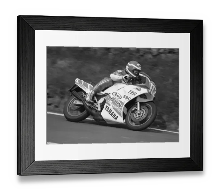 Framed Print : Gary Padgett at Bedstead Corner: 1986 Production C TT Framed Print : Gary Padgett at Bedstead Corner: 1986 Production C TT