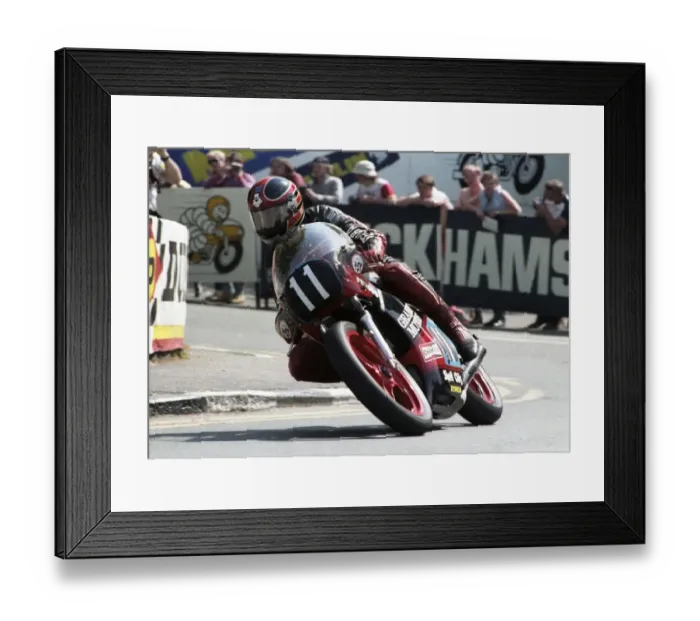 Framed Print : John Weeden at Quarter Bridge: 1985 Formula 2 TT Framed Print : John Weeden at Quarter Bridge: 1985 Formula 2 TT