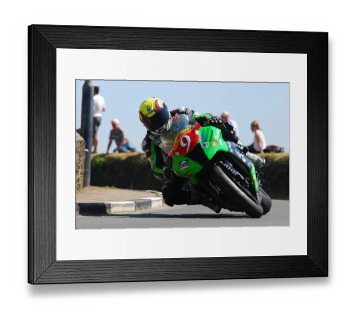 Framed Print : Ian Lougher at Ballakheigan: 2011 Southern 100 Framed Print : Ian Lougher at Ballakheigan: 2011 Southern 100