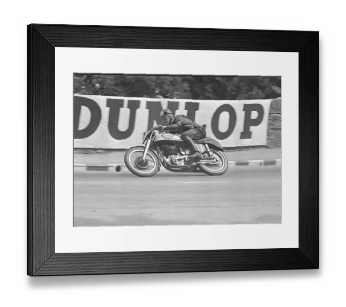 Framed Print : Artie Bell at Braddan Bridge: 1950 Senior TT Framed Print : Artie Bell at Braddan Bridge: 1950 Senior TT
