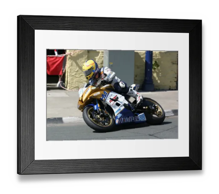 Framed Print : John Burrows at Parliament Square: 2008 Supersport TT Framed Print : John Burrows at Parliament Square: 2008 Supersport TT