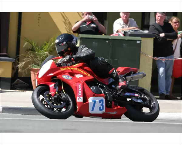 Peter Hounsell at Parliament Square: 2008 Supersport TT