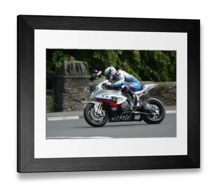 Framed Print : Rico Penzkofer at Quarter Bridge: 2011 Superbike TT Framed Print : Rico Penzkofer at Quarter Bridge: 2011 Superbike TT