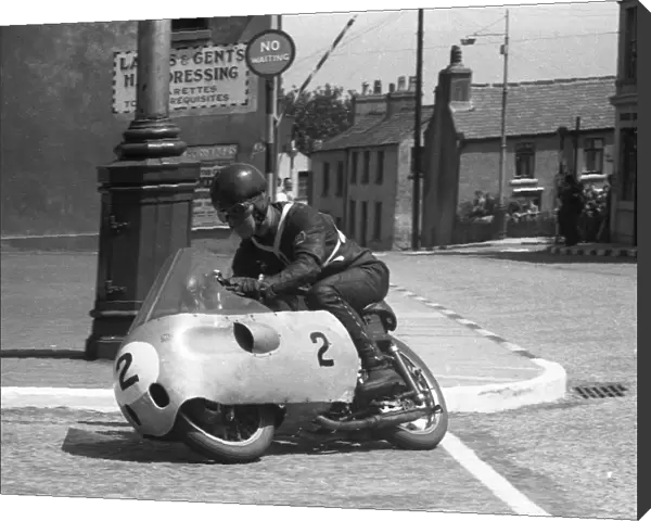 Marcel Cama at the Manx Arms: 1956 Ultra Lightweight TT