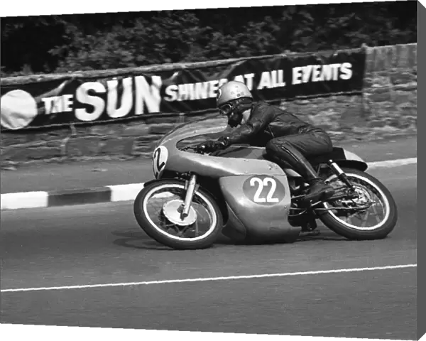 Kevin Cass at Quarter Bridge: 1966 Ultra Lightweight TT