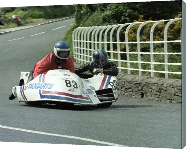 Tom Clelland at Ginger Hall: 1983 Sidecar TT