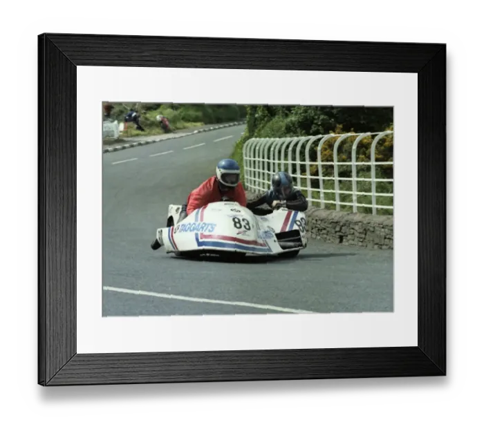 Framed Print : Tom Clelland at Ginger Hall: 1983 Sidecar TT Framed Print : Tom Clelland at Ginger Hall: 1983 Sidecar TT