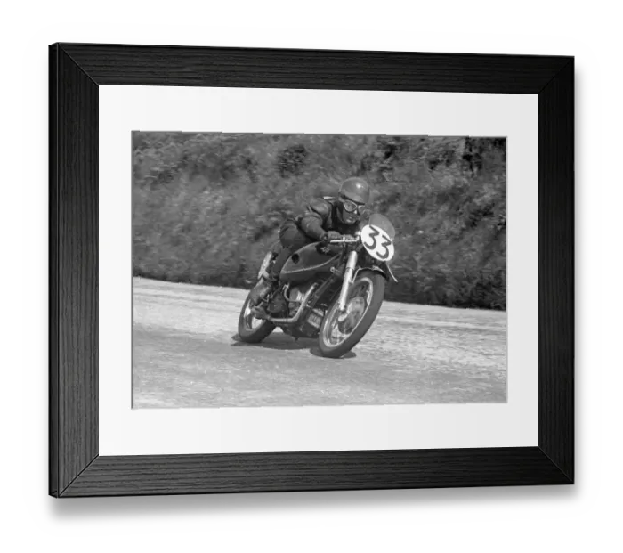 Framed Print : Rod Coleman at Cronk ny Mona: 1954 Junior TT