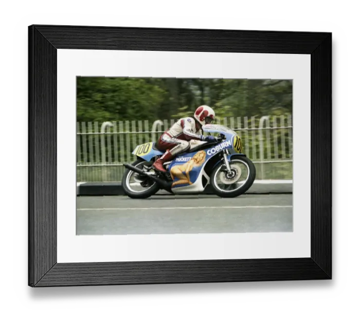 Framed Print : Vaughan Coburn at Braddan Bridge; 1979 Senior TT Framed Print : Vaughan Coburn at Braddan Bridge; 1979 Senior TT