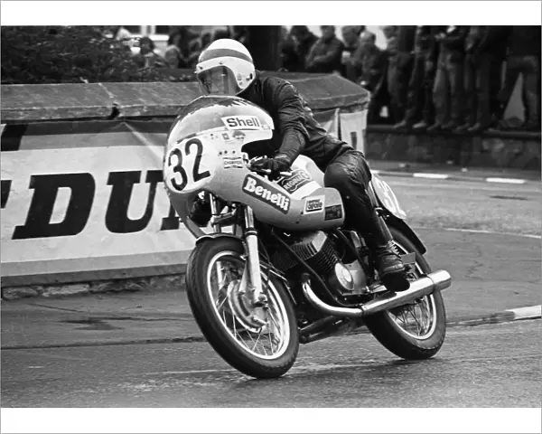 Peter Courtney at Parliament Square, 1974 Lightweight TT
