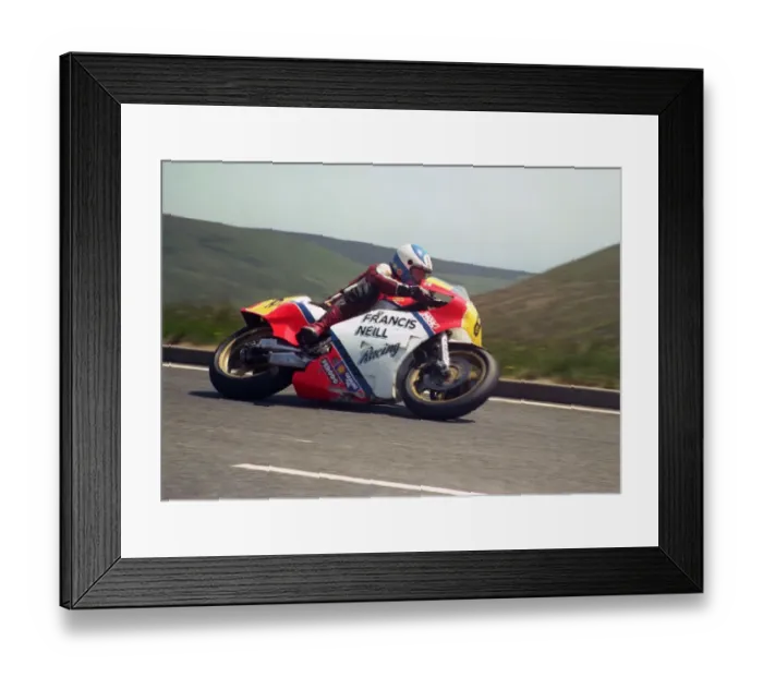 Framed Print : Steve Cull at the Bungalow: 1988 Senior TT Framed Print : Steve Cull at the Bungalow: 1988 Senior TT