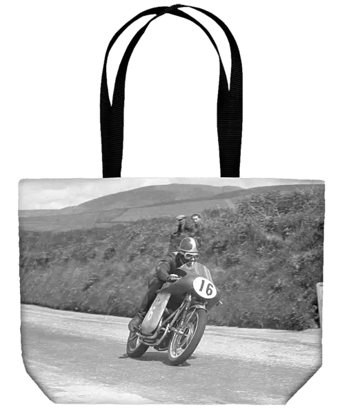 Dickie Dale (MV) at Cronk ny Mona: 1954 Junior TT