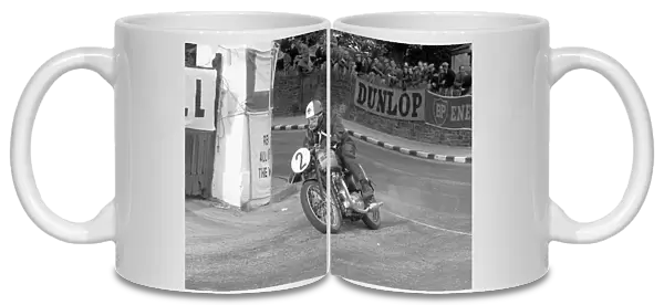 David Dalziel at Parkfield Corner: 1955 Senior Clubman TT