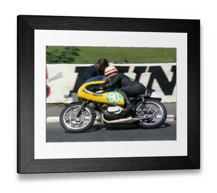 Framed Print : Bill Donnelly at Quarter Bridge, 1968 Lightweight TT