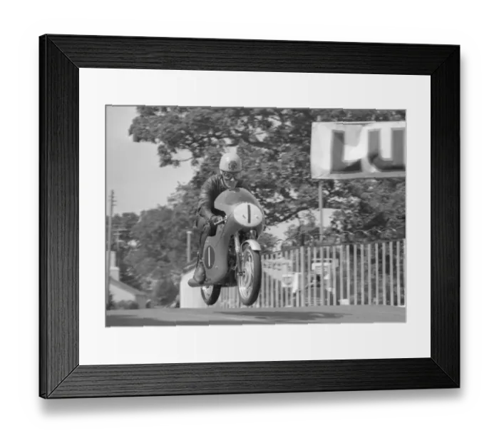Framed Print : Joe Dunphy at Ballaugh Bridge: 1964 Ultra Lightweight TT Framed Print : Joe Dunphy at Ballaugh Bridge: 1964 Ultra Lightweight TT