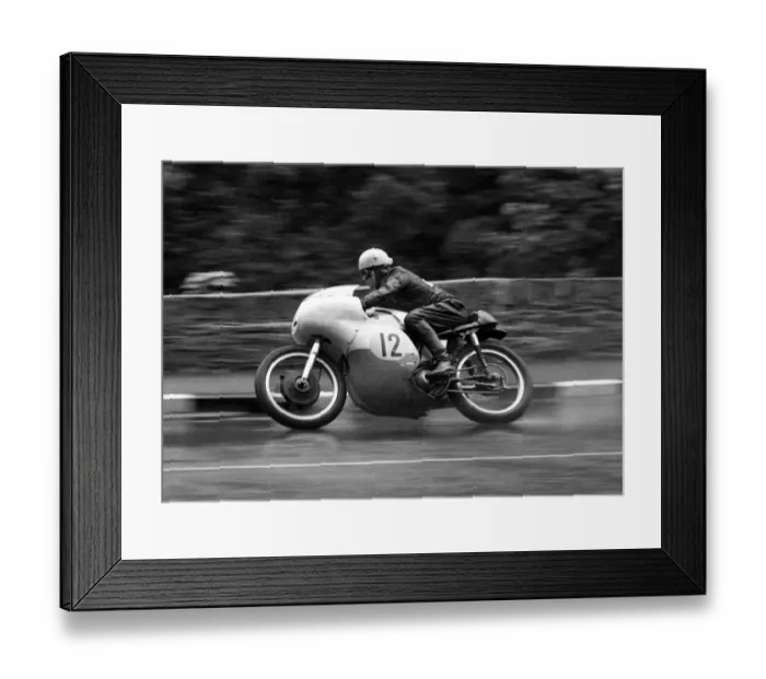 Framed Print : Brian Warburton (Norton) 1965 Senior Manx Grand Prix Framed Print : Brian Warburton (Norton) 1965 Senior Manx Grand Prix