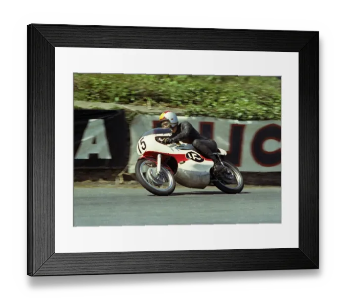 Framed Print : Michelle Duff at Sulby Bridge: 1965 Ultra Lightweight TT Framed Print : Michelle Duff at Sulby Bridge: 1965 Ultra Lightweight TT