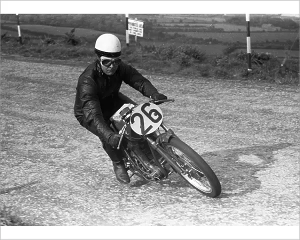 George Ewer at Ballacoar Corner: 1957 Ultra Lightweight TT