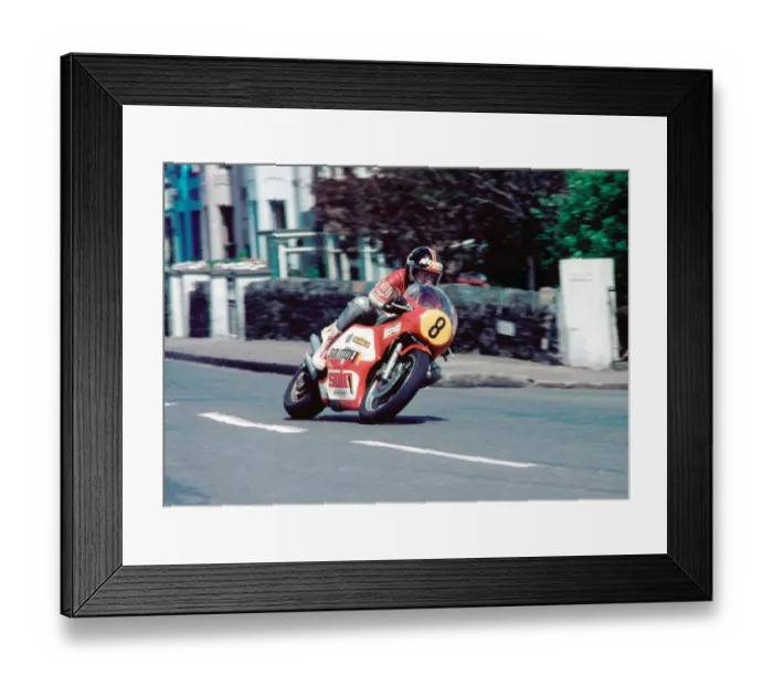 Framed Print : Jon Ekerold at White Gates, Ramsey: 1981 Senior TT Framed Print : Jon Ekerold at White Gates, Ramsey: 1981 Senior TT