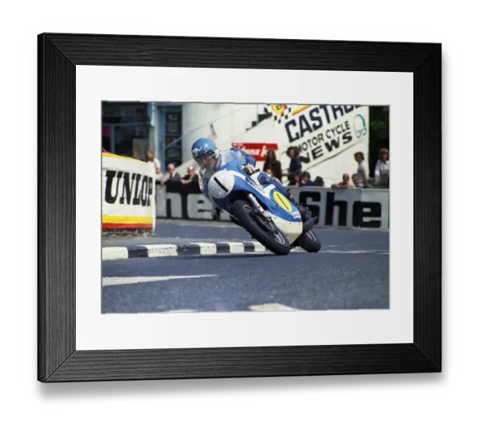 Framed Print : Jack Findlay at Quarter Bridge: 1973 Senior TT Framed Print : Jack Findlay at Quarter Bridge: 1973 Senior TT