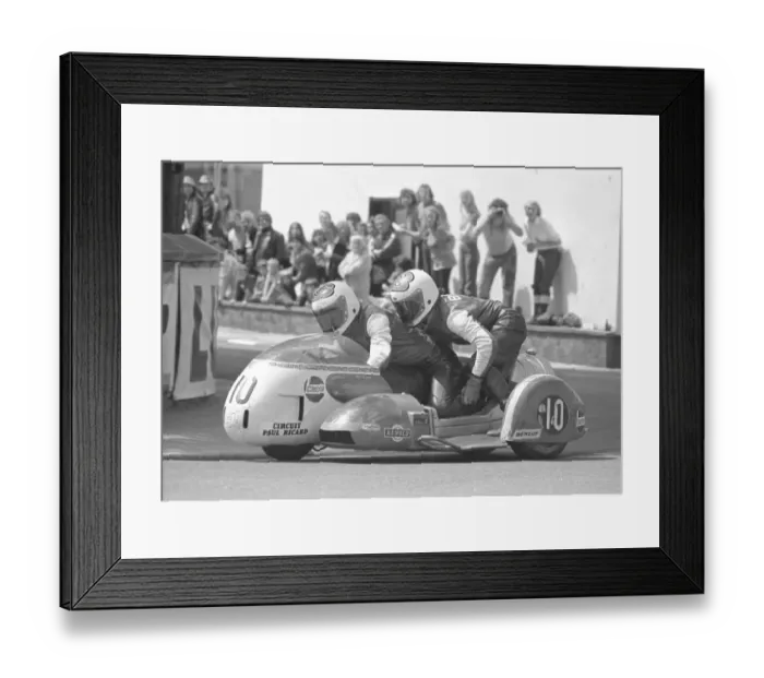 Framed Print : Jeff Gawley and Ken Birch (RMB Konig) at Parliament Square: 1974 500 Sidecar TT Framed Print : Jeff Gawley and Ken Birch (RMB Konig) at Parliament Square: 1974 500 Sidecar TT