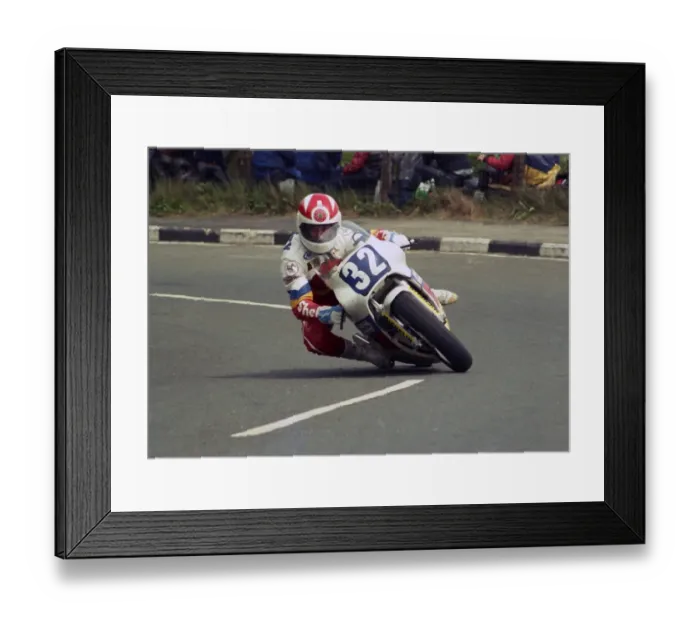 Framed Print : Carl Fogarty at the Gooseneck: 1987 Junior 250 TT Framed Print : Carl Fogarty at the Gooseneck: 1987 Junior 250 TT