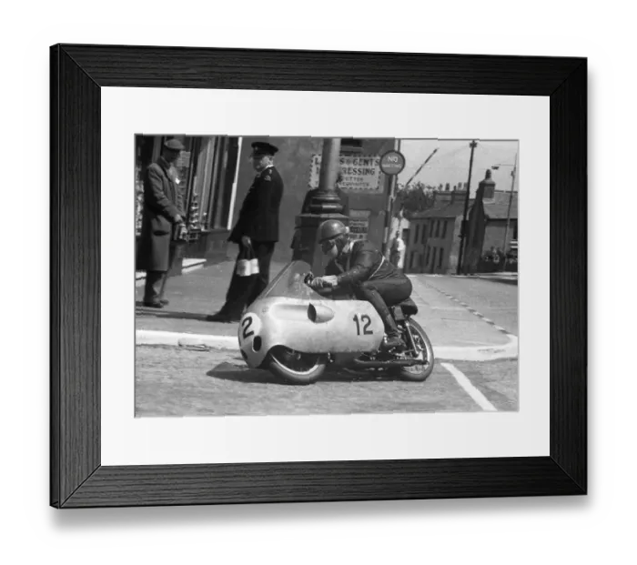Framed Print : Francisco Gonzales at the Manx Arms: 1956 Ultra Lightweight TT Framed Print : Francisco Gonzales at the Manx Arms: 1956 Ultra Lightweight TT