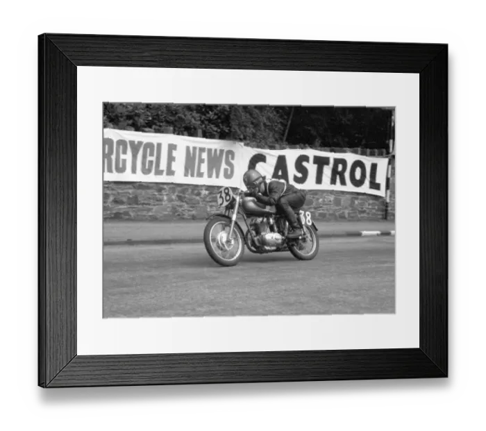 Framed Print : Jack Gow leaving Governors Bridge: 1960 Lightweight TT Framed Print : Jack Gow leaving Governors Bridge: 1960 Lightweight TT