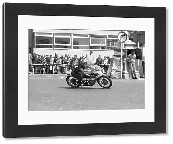 Rolf Gill at Parliament Square; 1974 Ultra Lightweight TT