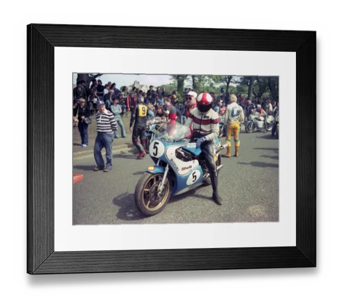 Framed Print : Billy Guthrie at the start: 1981 Classic TT Framed Print : Billy Guthrie at the start: 1981 Classic TT
