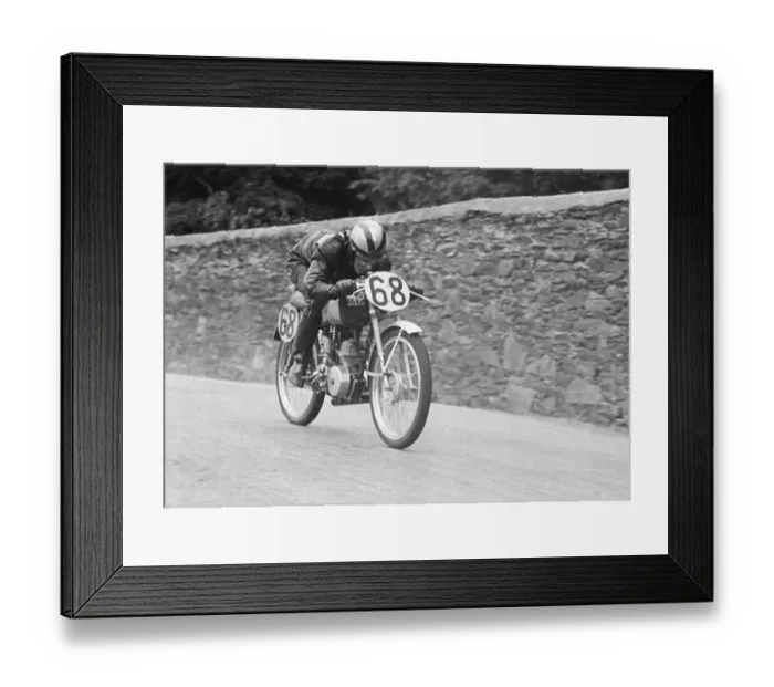 Framed Print : Eric Hardy (DOT) 1952 Ultra Lightweight TT Framed Print : Eric Hardy (DOT) 1952 Ultra Lightweight TT