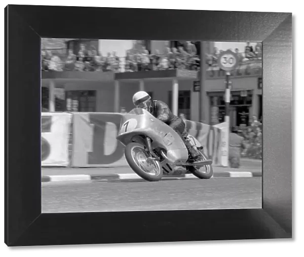 Werner Haas at Quarter Bridge: 1954 Lightweight TT