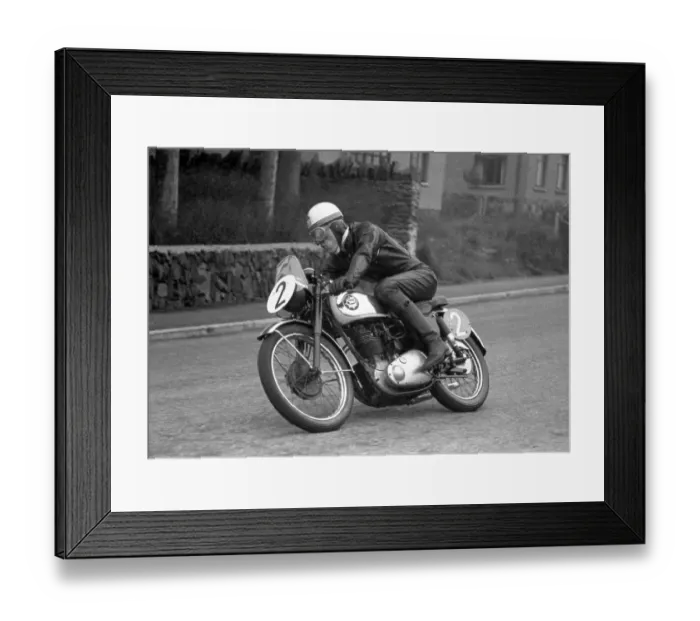 Framed Print : David Hagen (BSA) 1955 Junior Clubman TT Framed Print : David Hagen (BSA) 1955 Junior Clubman TT