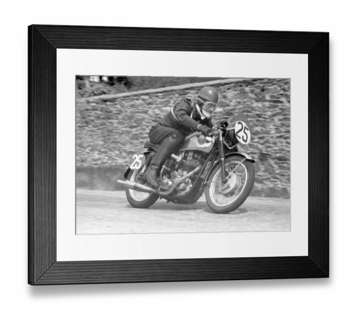 Framed Print : Dave Hagen (BSA) 1956 Clubman TT