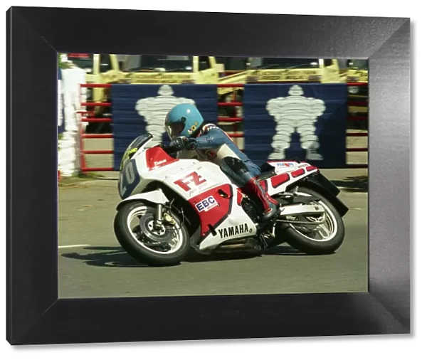 Steve Linsdell (Yamaha) at Ballacraine; 1988 Production B TT