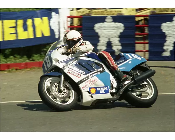 Steve Ward (Suzuki) at Ballacraine; 1988 Production B TT