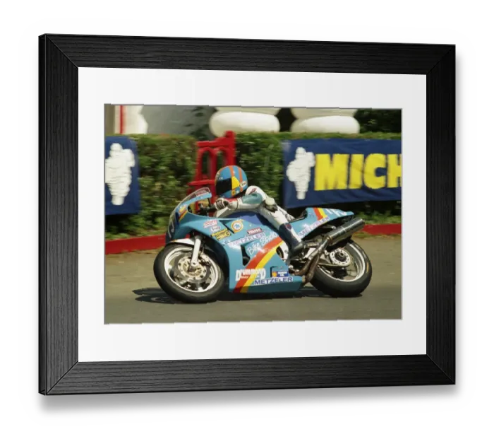 Framed Print : Brian Morrison (Honda) at Ballacraine; 1988 Production B TT Framed Print : Brian Morrison (Honda) at Ballacraine; 1988 Production B TT