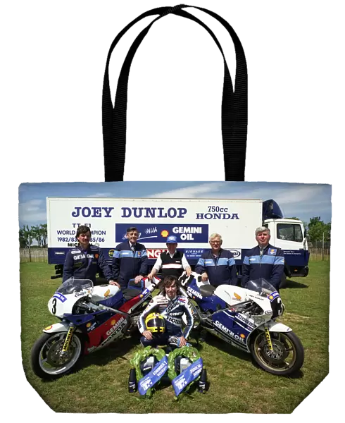 To the victor; the spoils; Joey Dunlop and team 1988 TT
