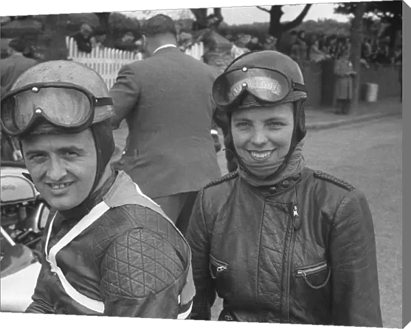 Jaques Drion  /  Inge Stoll Laforge; 1954 Sidecar TT