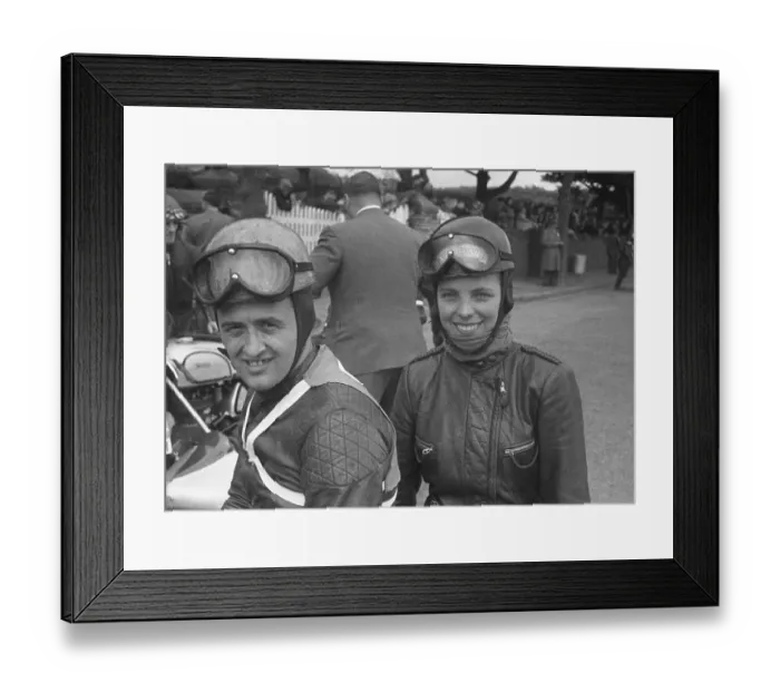 Framed Print : Jaques Drion / Inge Stoll Laforge; 1954 Sidecar TT Framed Print : Jaques Drion / Inge Stoll Laforge; 1954 Sidecar TT