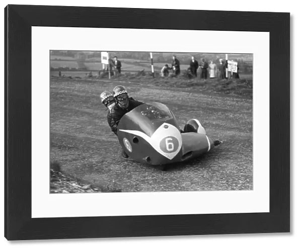 Alan Young  /  A C Partridge (Norton); 1957 Sidecar TT