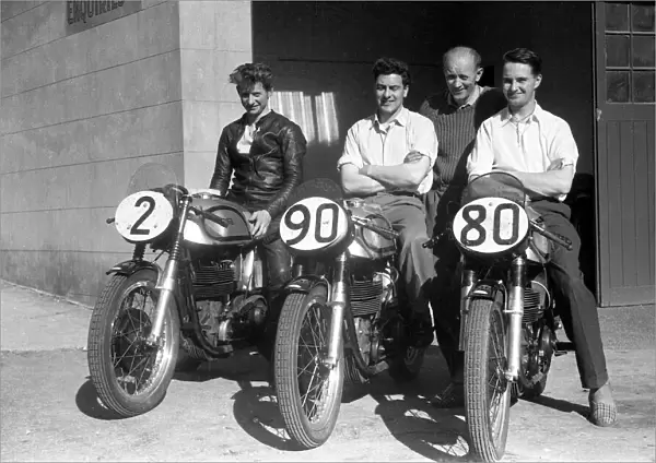 Reg Deardens team 1958 Manx Grand Prix