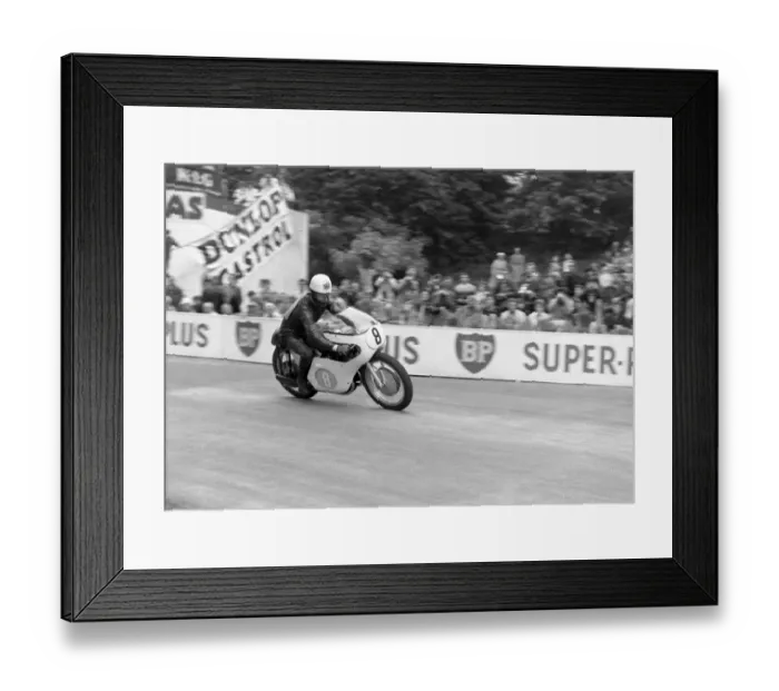 Framed Print : John Hartle (Gilera); 1963 Junior TT Framed Print : John Hartle (Gilera); 1963 Junior TT